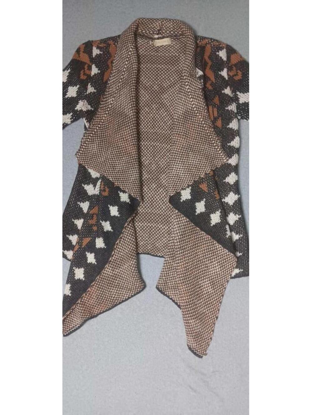 Altard State Open Front Waterfall Tiered Cardigan Womens Size Medium Multicolor - Picture 10 of 11